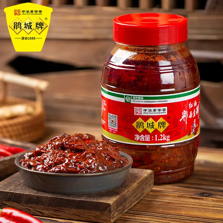 鹃城牌红油郫县豆瓣酱1.2kg正宗川味炒菜家常调味料厨房烹饪必备