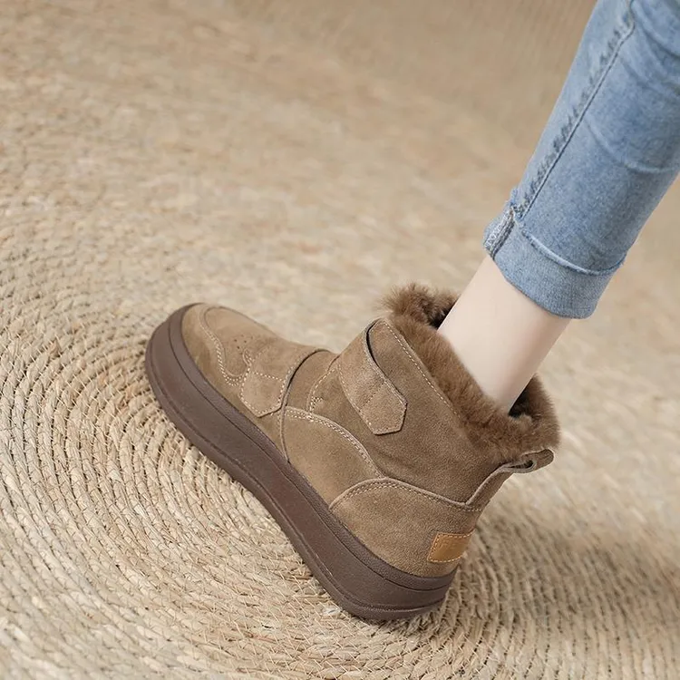 【CUFK & 官方正品】东北超厚雪地靴女冬季2025年新款正品毛一体