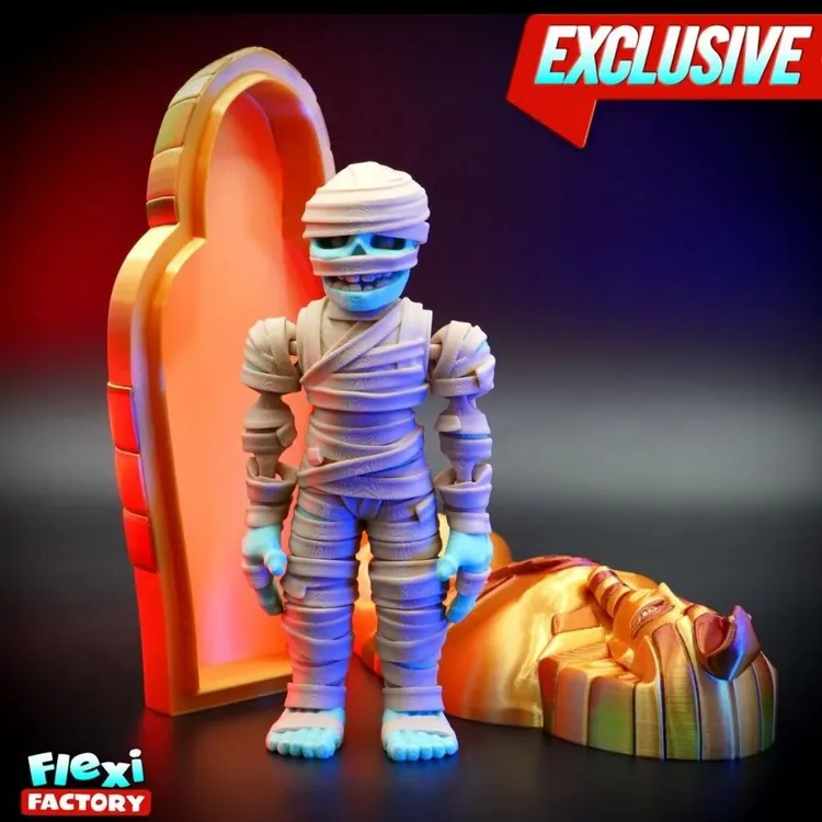 3D打印法老木乃伊狮身人面像创意奇趣儿童玩具摆件装饰礼物手办