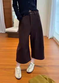 AoQunCaiLian秋季时尚高腰显瘦直筒八分裤韩系百搭休闲裤-GG25816