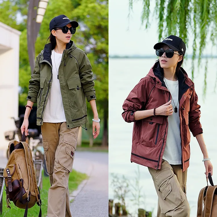 12145男连帽夹克简约净版设计修身休闲青年上衣外套