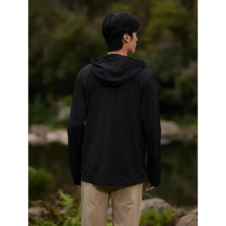 户外冰凉透气防紫外线男款超薄山系时尚防晒衣冰丝透气防晒开衫