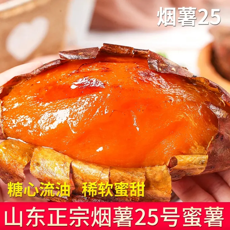 山东烟薯25号糖心红薯5斤装新鲜蜜薯番薯农家自种沙地红薯地瓜