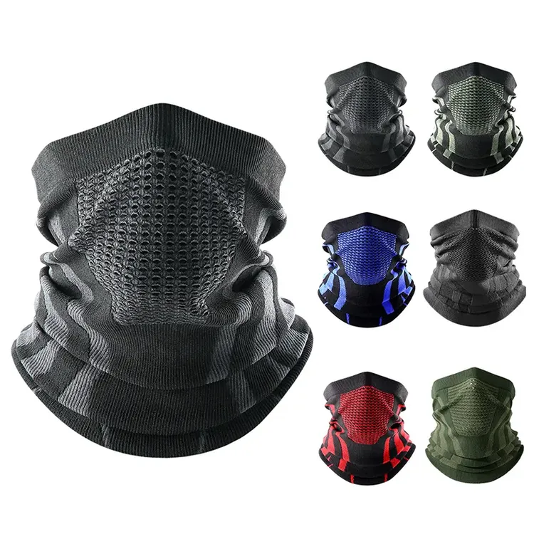 保暖围脖秋冬防寒户外骑行面罩防风运动脖套男女登山滑雪透气围巾