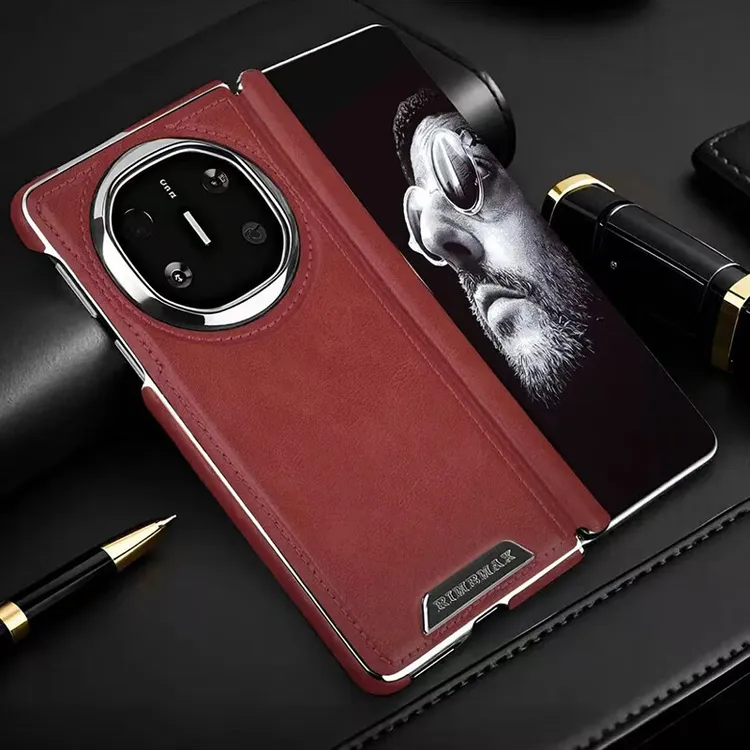 适用华为mateX6典藏版手机壳新款高端复古皮革超薄亲肤全包防摔