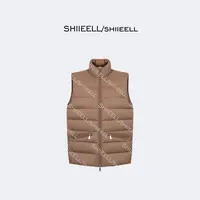 SHIIEELL【暖阳盔甲】老钱风轻暖横格鹅绒马夹Z1961