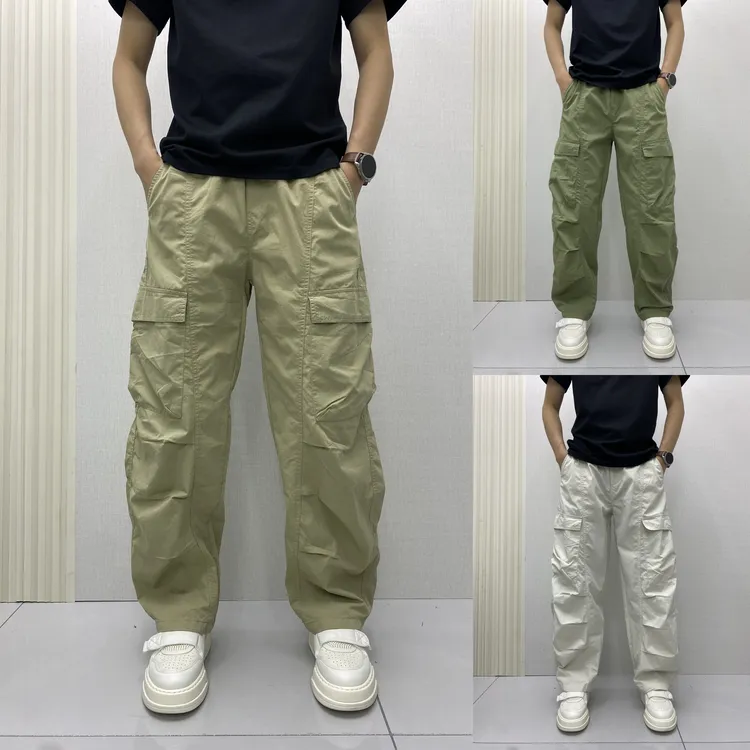 2025美式工装裤新款口袋休闲裤宽松直筒休闲长裤男士大兜爆款男裤