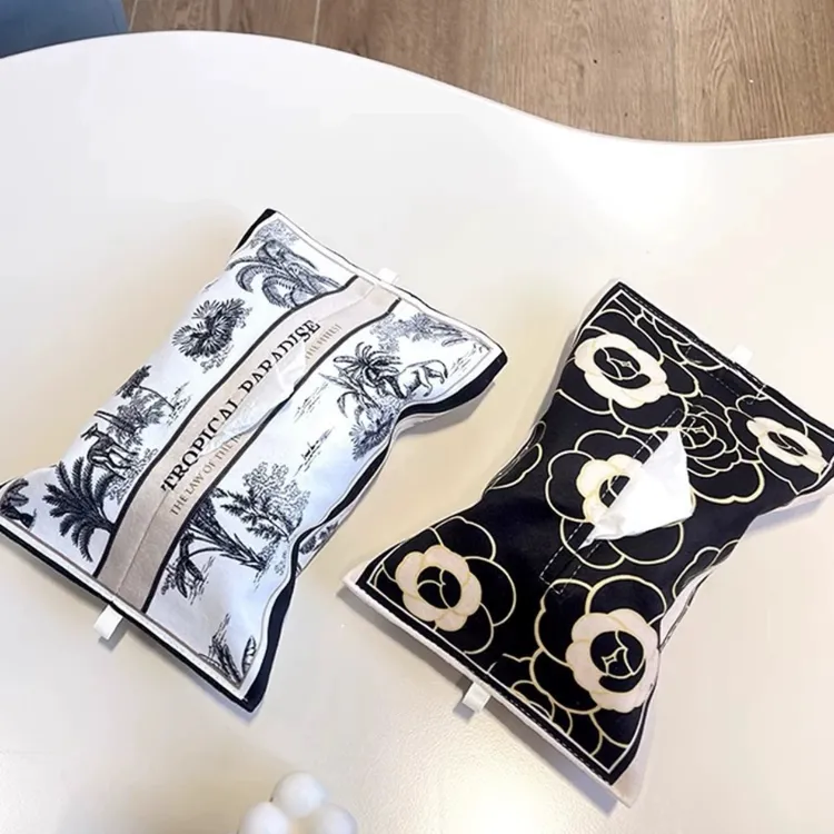 新款纸巾盒编织皮革汽车用抽纸盒黑色DIY内饰用品车载挂式抽纸盒