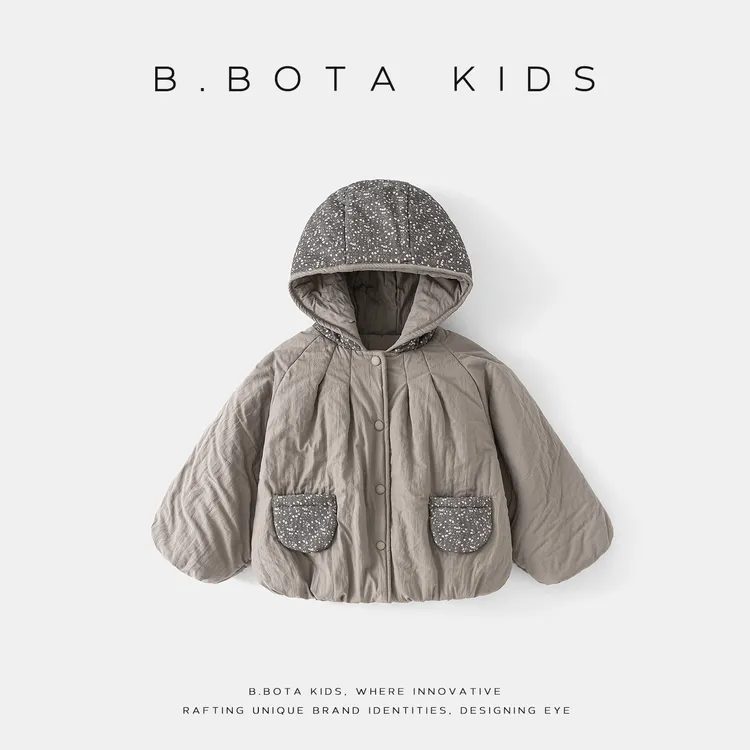 2025冬款儿童加厚连帽外套-26017