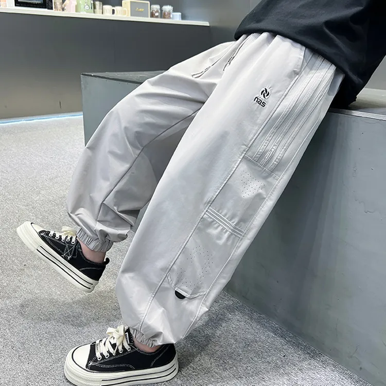 儿童防蚊裤男童夏季薄款男孩中大童6-12岁8-15岁潮款男童装高级感