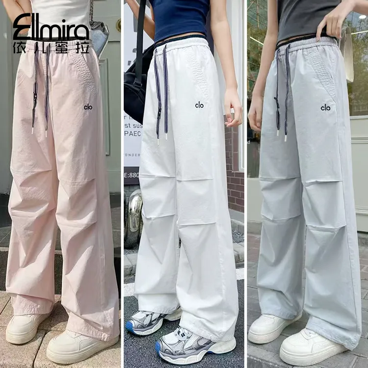 9088女童工装裤夏装儿童长裤运动裤宽松2025新款洋气大童裤子潮流