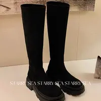 PP 显瘦秋冬新款厚底弹力瘦瘦靴高筒骑士靴#PP0094XZ