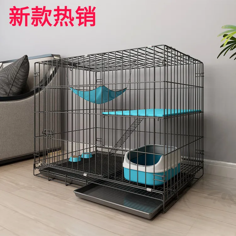 猫笼家用室内超大自由空间带厕所一体可折叠便捷外出二三层猫别墅