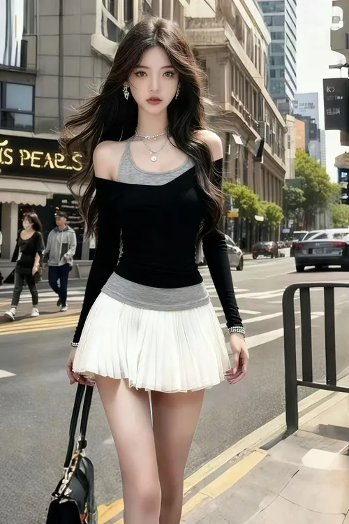 2025秋季新款休闲风气质性感网红长袖短款套装显瘦辣妹两件套百搭