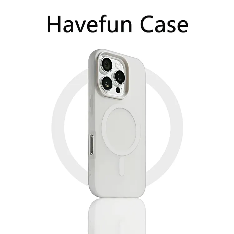 雅天立果冻肤感纯色磁吸适用苹果16promax/13手机壳华为P70小米15