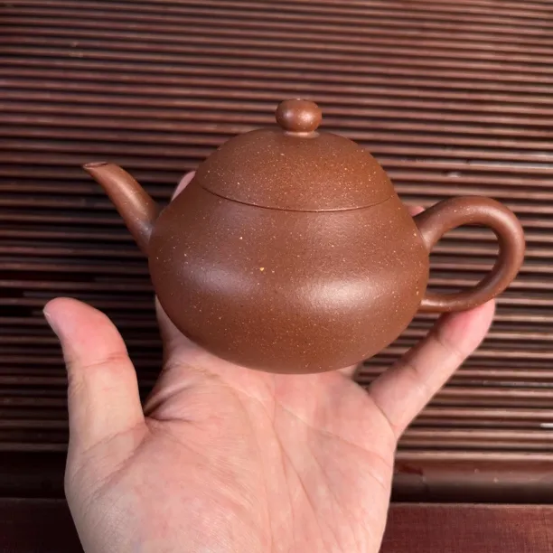 御壶清茗+梨形壶+220CC+全手工制+黄龙山原矿手磨紫泥+顺丰包邮