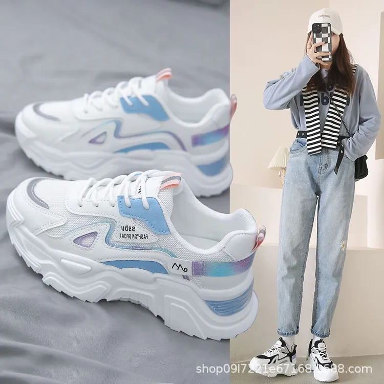 老爹鞋女2025年春秋季新款爆款ins厚底百搭增高网红休闲运动鞋子