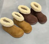 小土豆~冬季勃肯毛毛短筒雪地靴女百搭保暖加绒加厚棉鞋601/A3