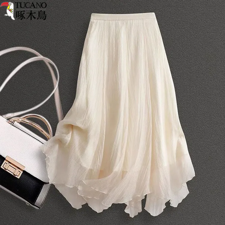 超仙不规则半身裙女新款春夏洋气减龄新款半身裙子