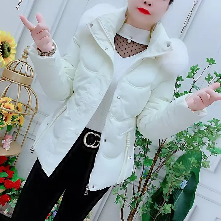 2025冬季新款加厚棉服短款修身显瘦洋气棉衣连帽百搭时尚棉袄外套