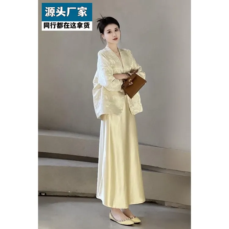 梵乐芬新中式国风套装女2025秋季新款穿搭一整套独特漂亮外套半身