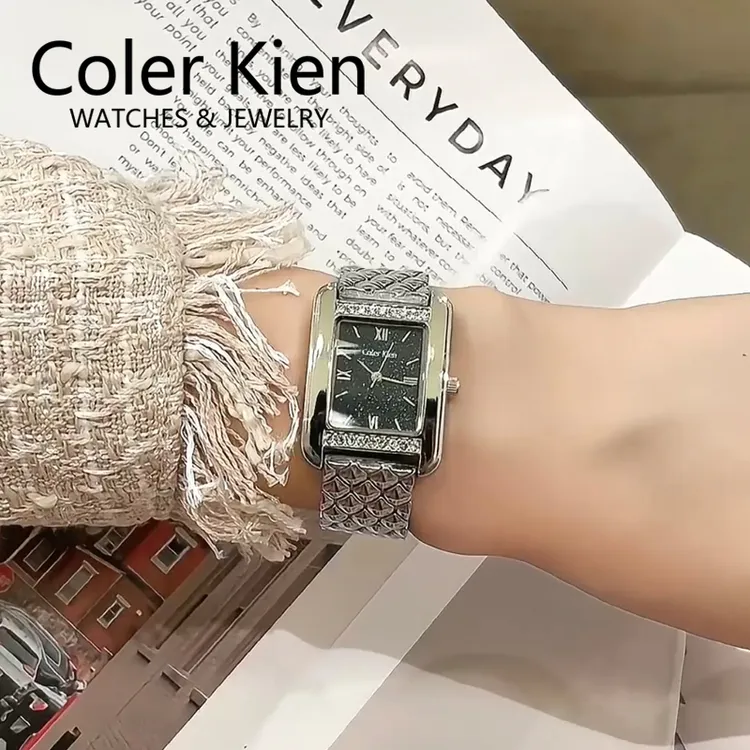 ColerKien【璀璨满天星】送女友送老婆爆款百搭防水方形时尚手表女