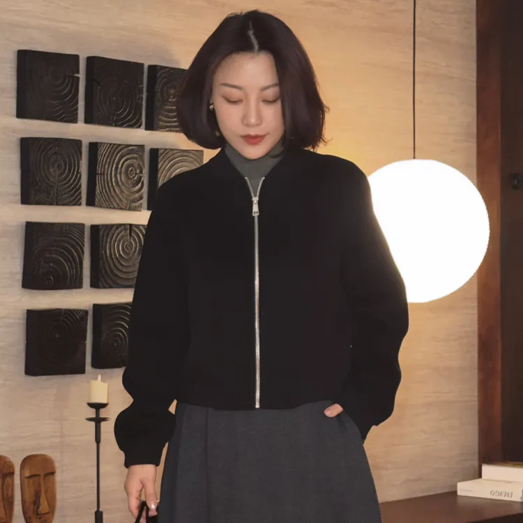 XIYE&W【黑软糖】轻飒羊毛短外套