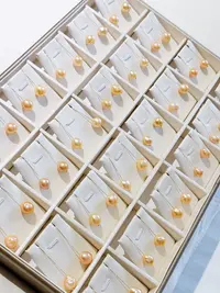 【晓艾珍珠】流金岁月珍珠耳环10-12mmS925银E190（多样性发一）