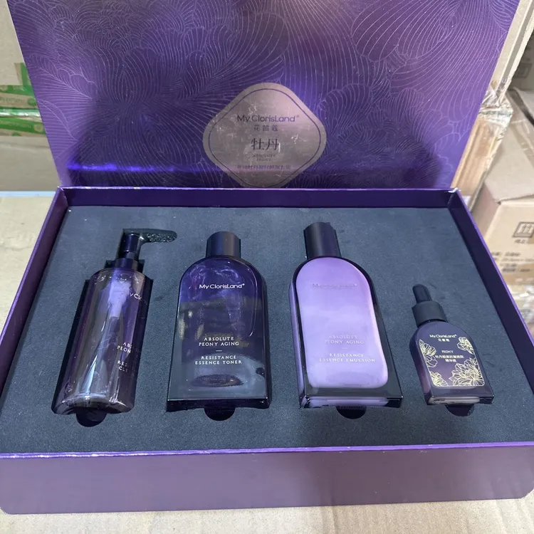 专柜正品带防伪花皙蔻菁纯牡丹唐宫夜宴淡纹凝时精华乳液面霜套装