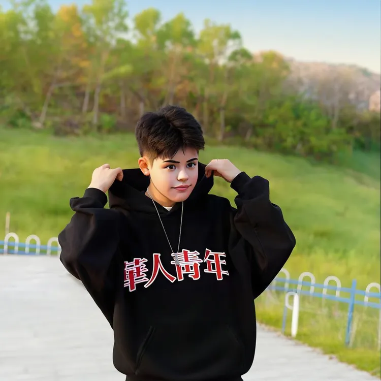 【華人青年】国潮情侣卫衣加厚加绒运动休闲上衣外套打底衫棉男女款