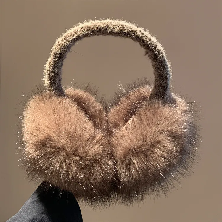 毛茸茸加厚毛绒耳罩女冬骑行保暖加绒防寒防冻防风耳包耳暖耳捂子