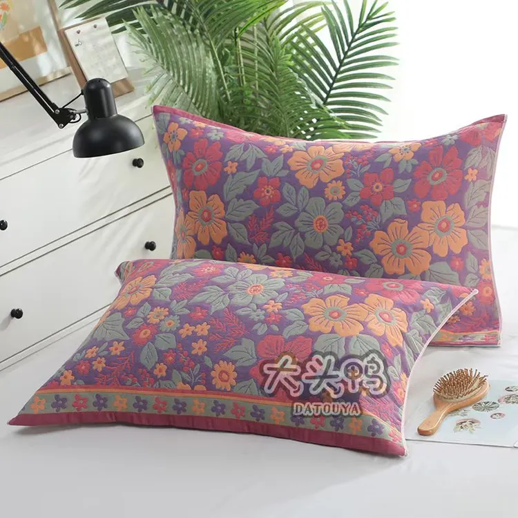 大头鸭【主播联合厂家补贴】纯福利2025新款八层纱布棉枕巾四季通用