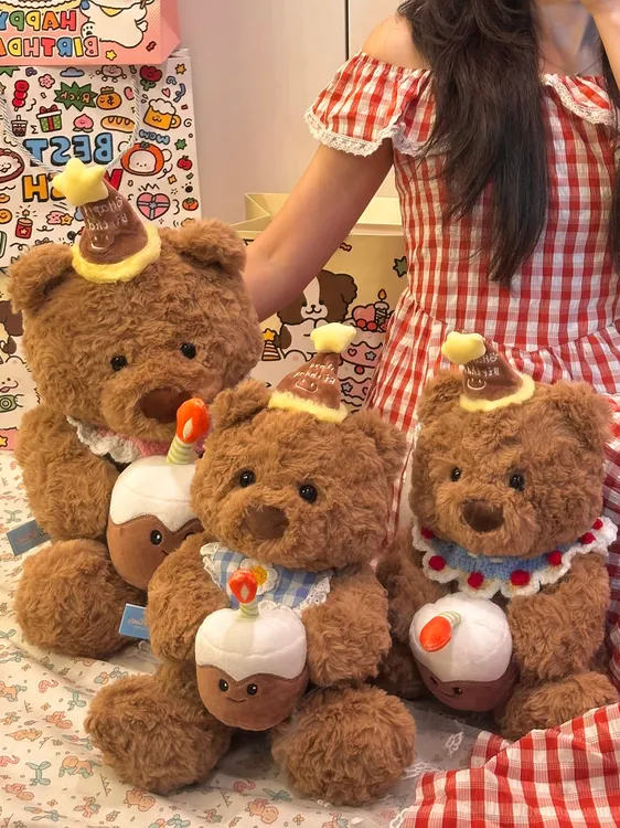 生日小熊玩偶公仔可爱娃娃高级感送女友送闺蜜送男友礼物毛绒玩具