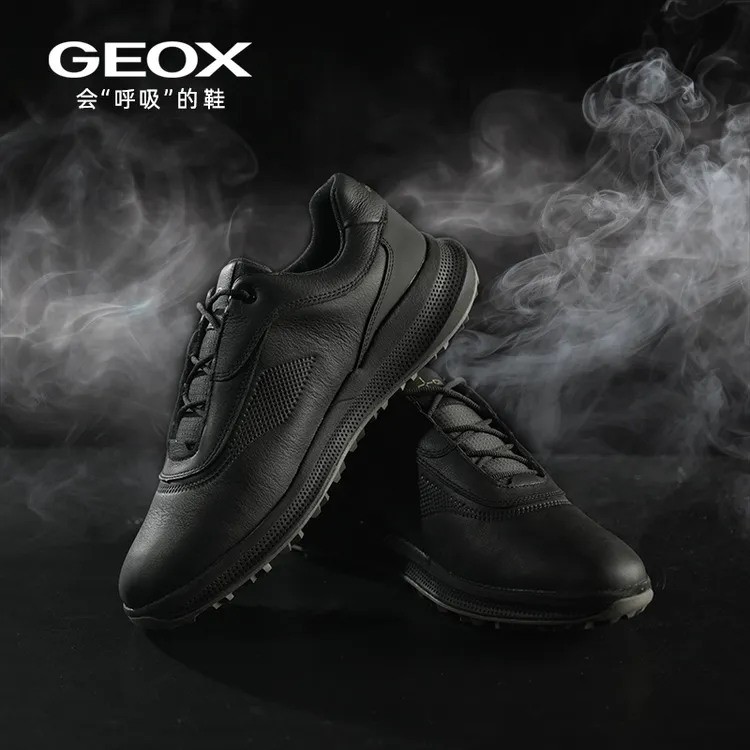 GEOX/杰欧适男士百搭鞋子防滑运动鞋防水百搭休闲老钱风男鞋