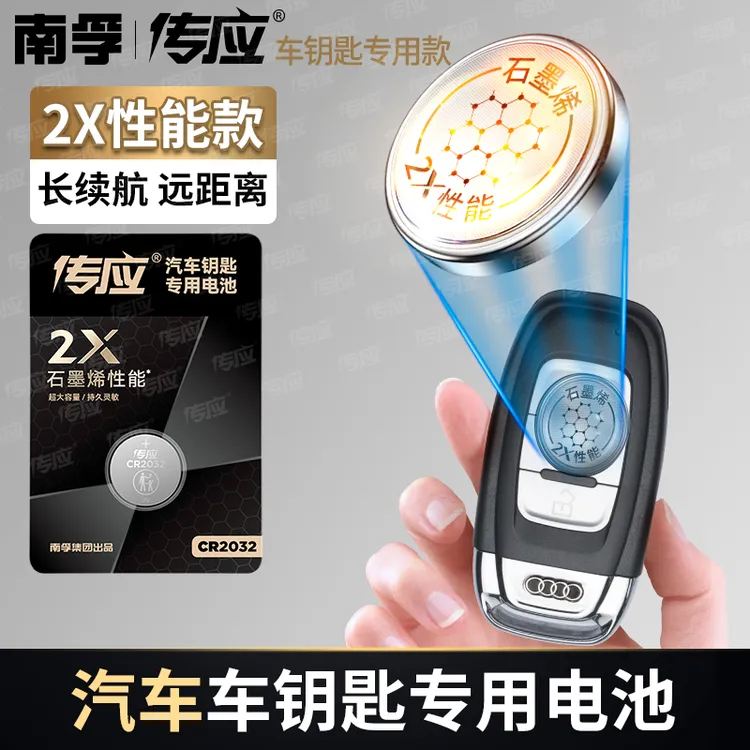 【知道电池型号拍此链接】南孚传应石墨烯纽扣电池CR2032/2025/2450
