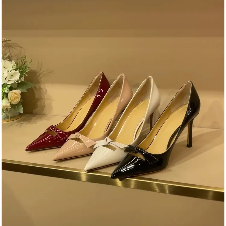 QIDUMAO/七度猫高跟鞋女2025年新款百搭气质时尚小众细跟女鞋