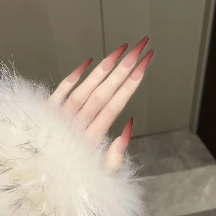 纯欲显白磨砂猫眼短款穿戴甲秋冬高级感美甲甲片