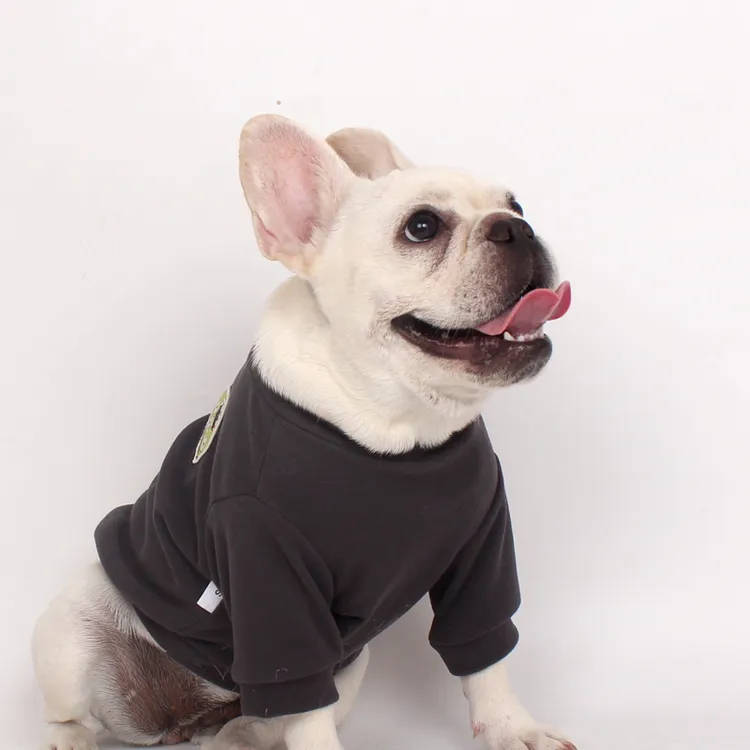 Tigerdog宠物小狗法斗牛犬巴哥短胖体春秋冬百搭德绒打底衣服T恤