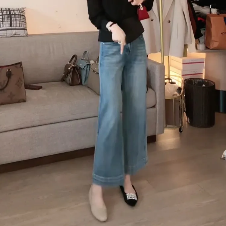 春夏款新款2025简约时尚百搭直筒牛仔裤LK2502460