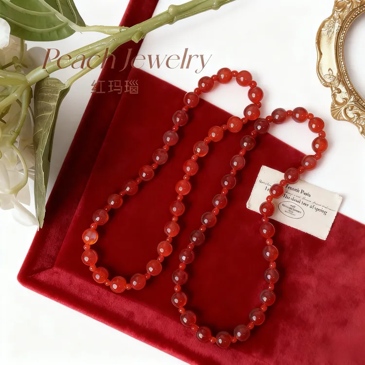 【许我耀眼！妍妍同款手串】赵露丝剧组同款穿搭红玛瑙 保真！可复检！