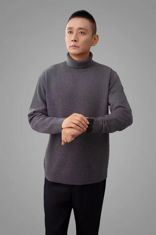 常规款堆堆领毛衣长袖衫绒衫休闲套头款保暖圆领