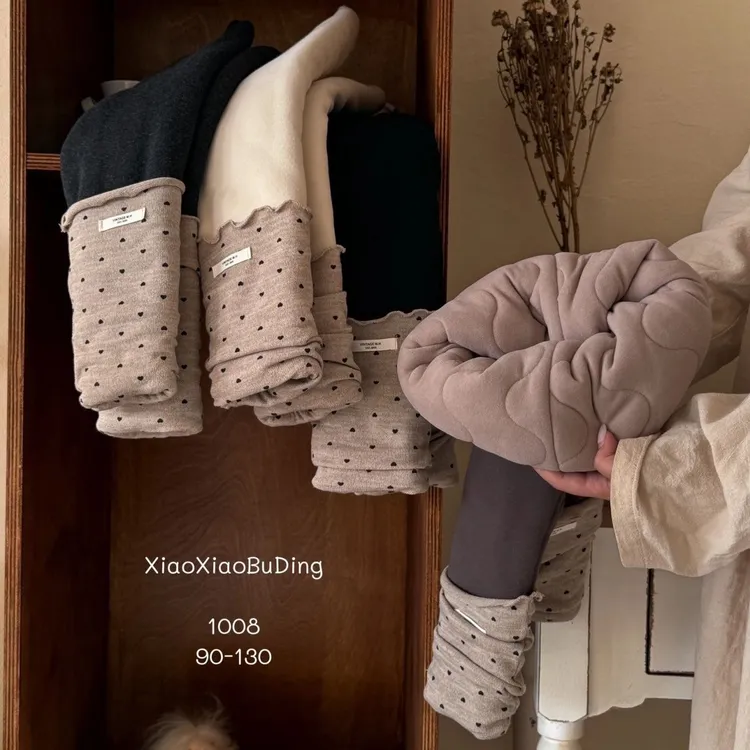 2025冬季女童韩版加厚三层夹棉打底裤儿童保暖一条过冬特厚棉裤子