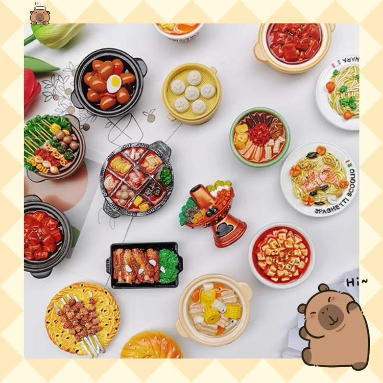 【直播自选】冰箱贴全场任选高货仿真立体食物冰箱贴创意装饰树脂