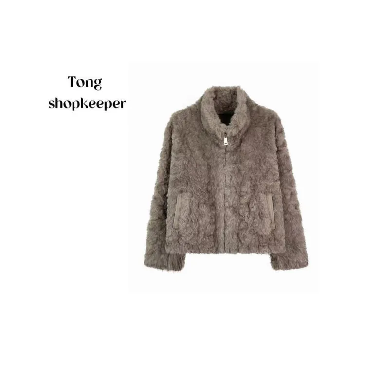 QJ/彤掌柜1682961 冬季2025定制麂皮绒巴黎秀款老钱毛绒气质外套