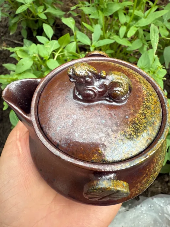 精品紫砂貔貅手抓壶200cc