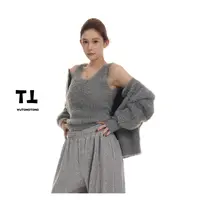 9/30【米兰往事】秋季长袖开衫毛衣背心两件套女薄款百搭套装60000