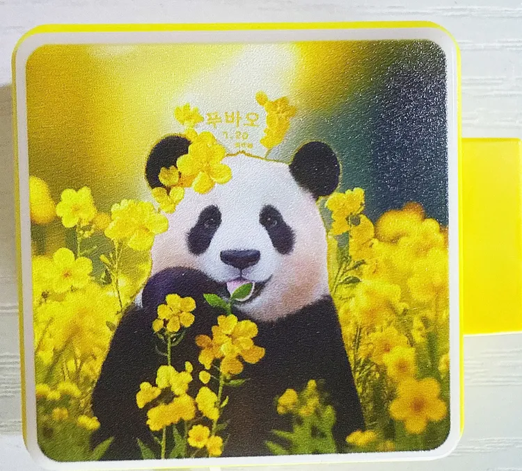 福宝油菜花主题磁吸发光冰箱贴