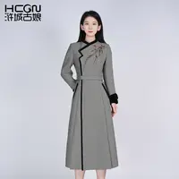 国风重工刺绣精致女士百搭时尚修身优雅气质千芳里战袍HCSS050911