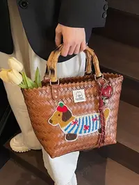 民哥给小仙女们的礼物手工编织腊肠狗包包
