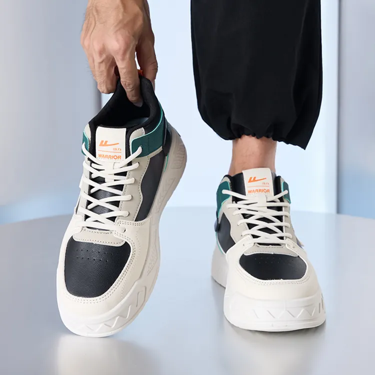 回力男鞋平跟厚底秋季运动风系带休闲百搭板鞋潮流运动鞋板鞋韩版